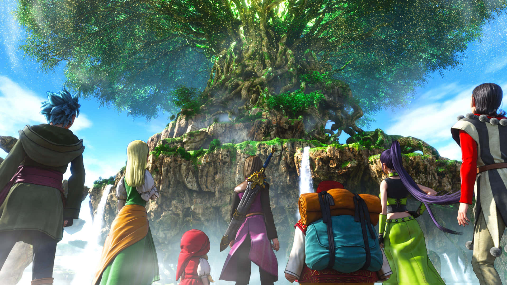 Epic Scene from Dragon Quest: Echoes of an Elusive Age Wallpaper