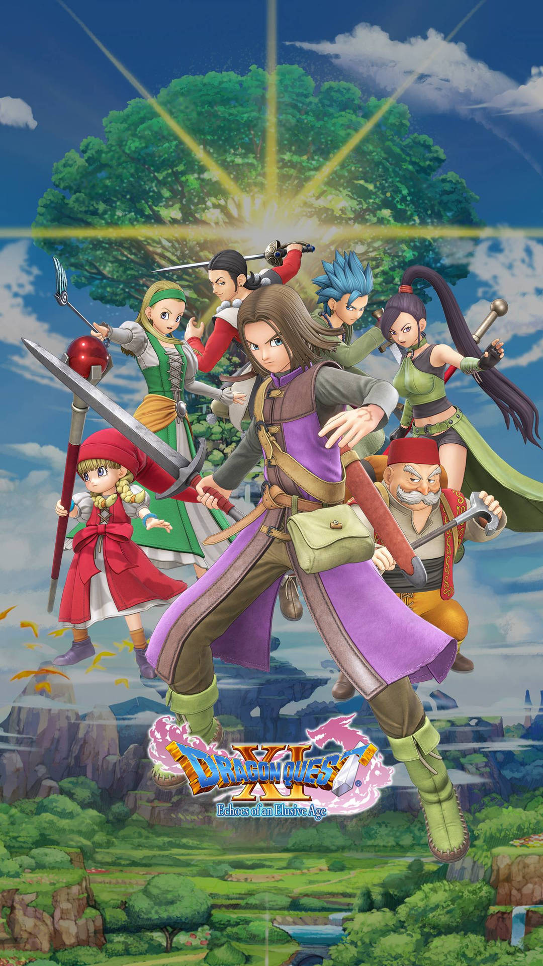 Playing Dragon Quest on your iPhone Wallpaper