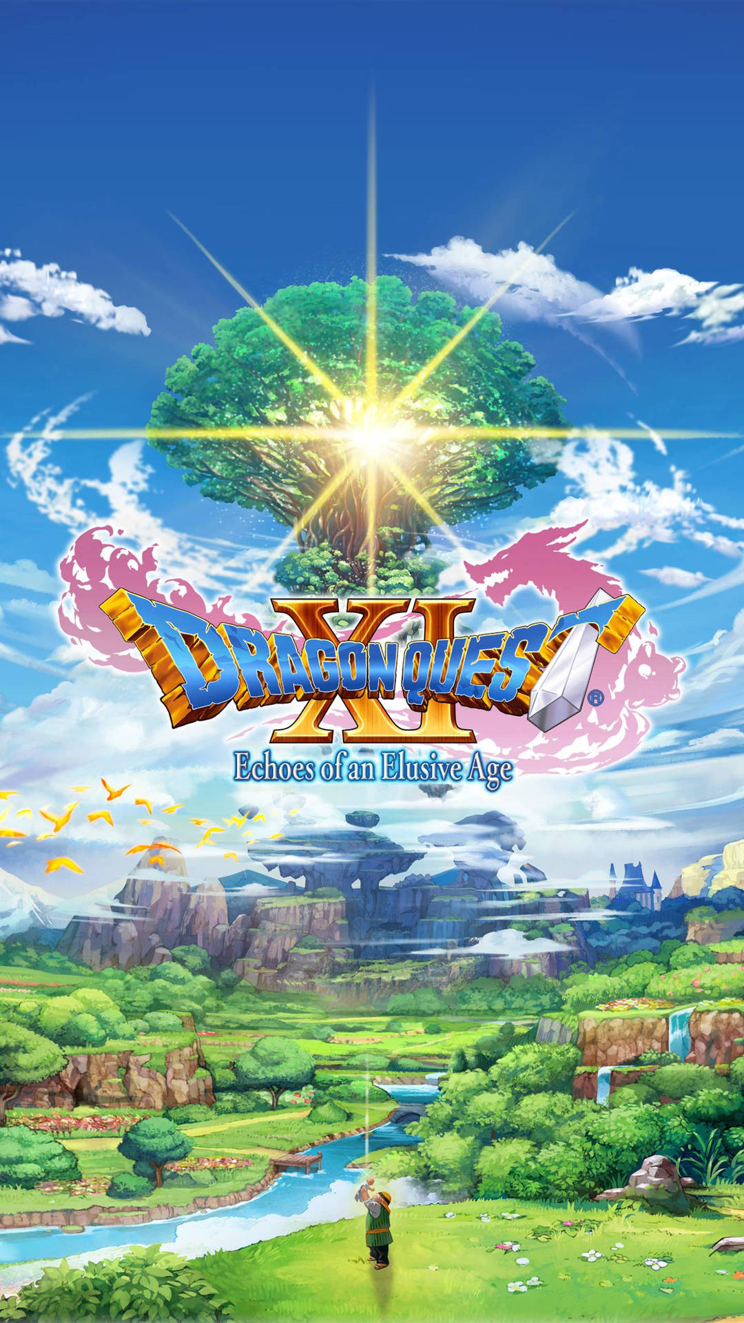 Unlock the Mystery of Dragon Quest on Your Iphone Wallpaper