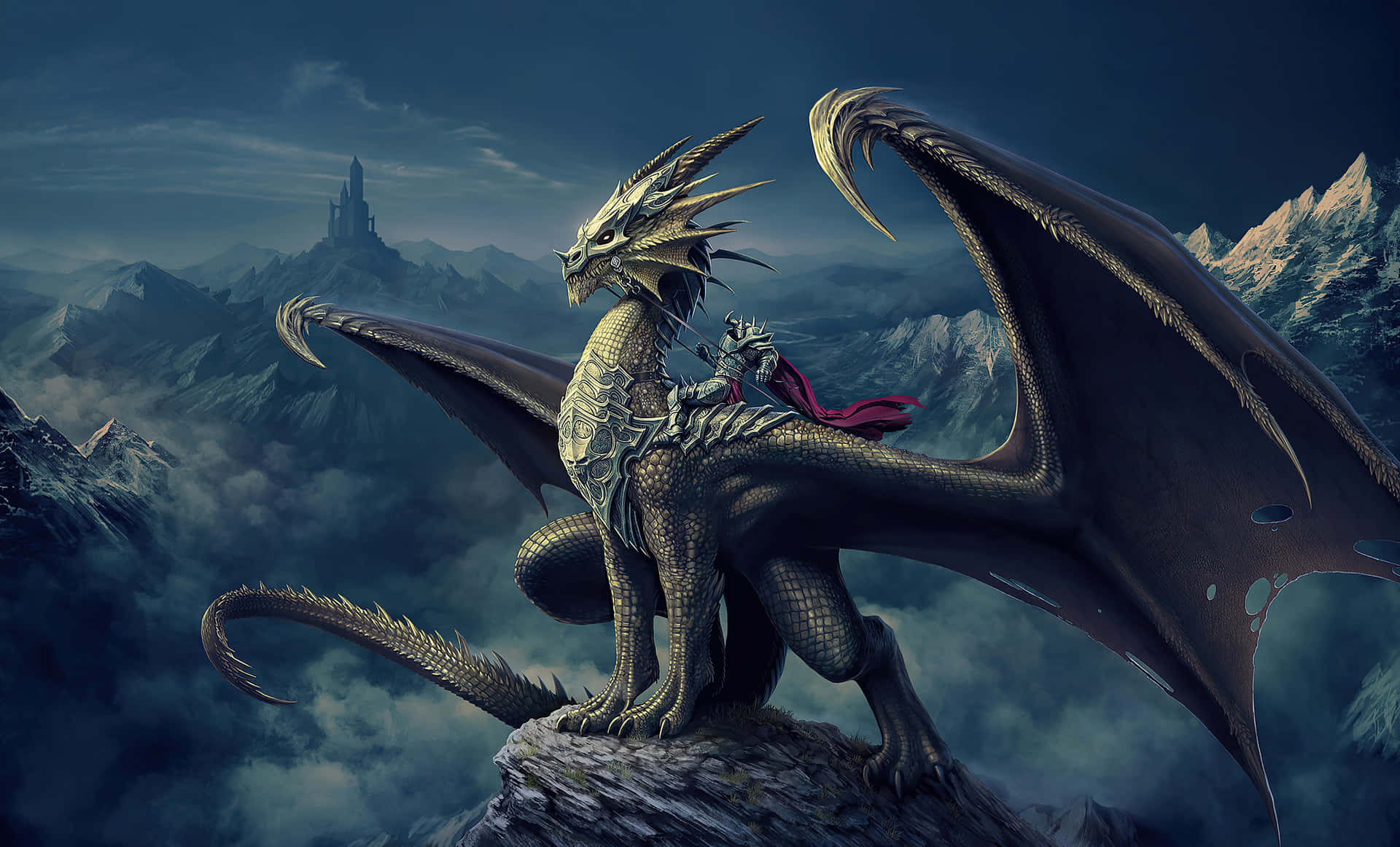 Dragon_ Rider_ Surveying_ Kingdom.jpg Wallpaper