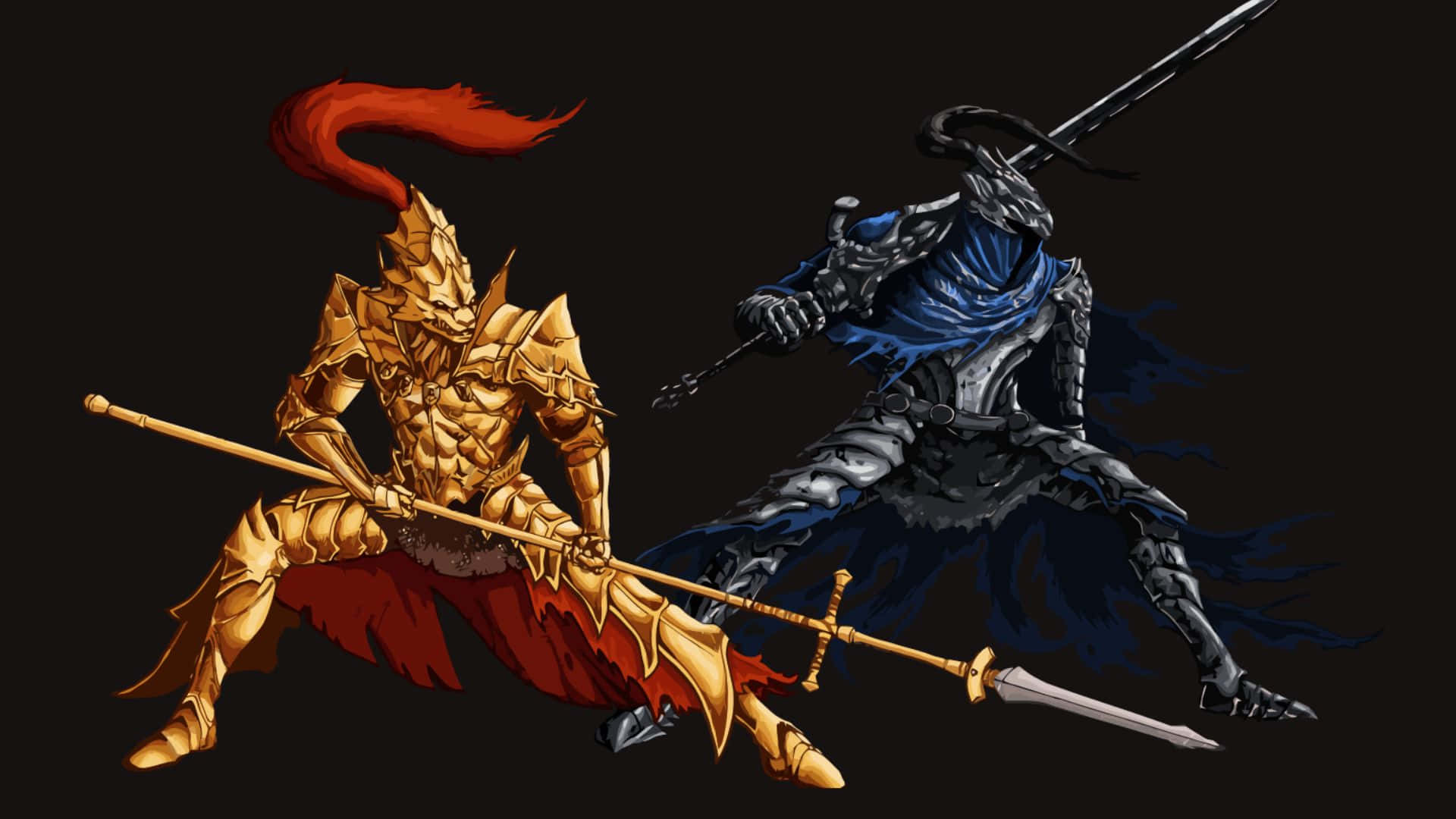 Dragon Slayer Ornstein Victorious in Battle Wallpaper