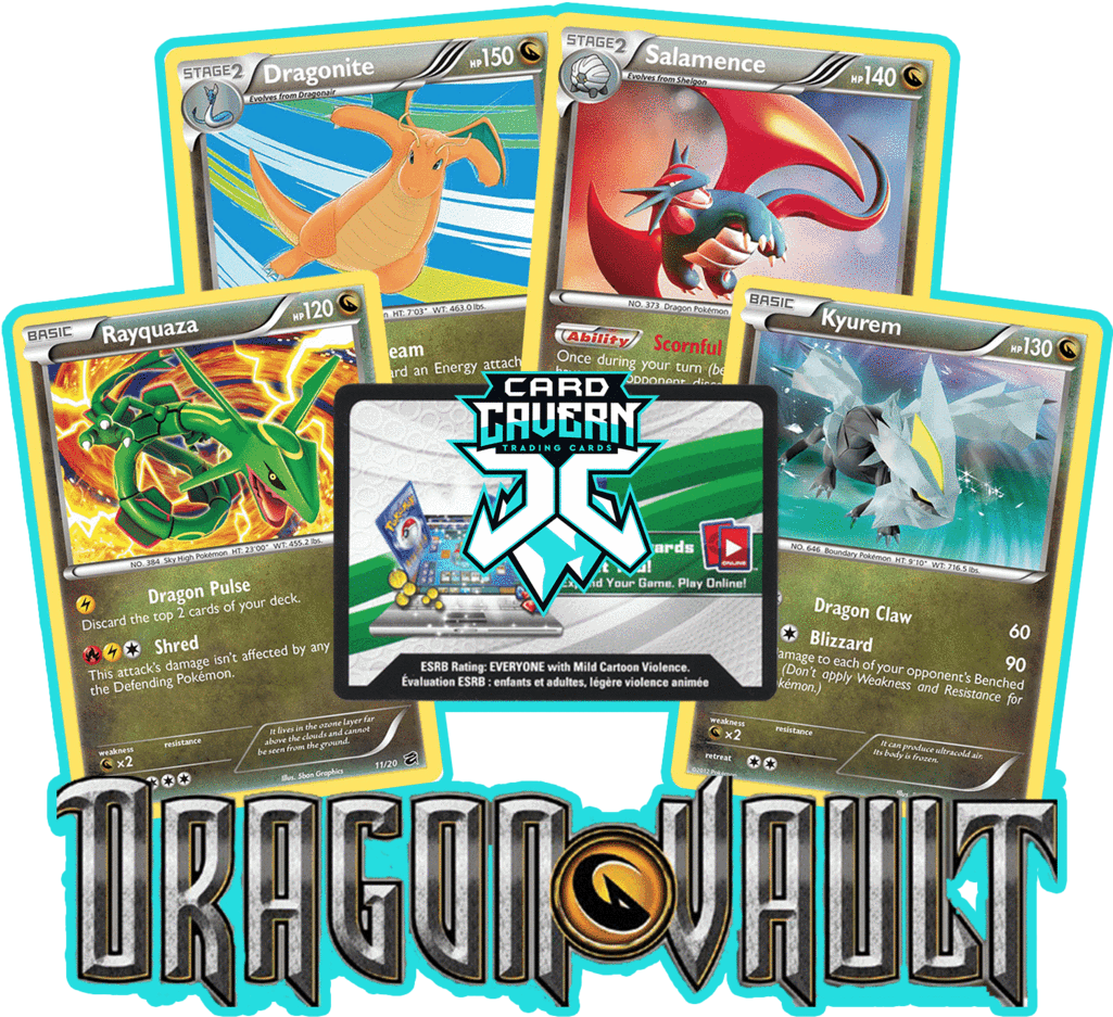 Dragon Vault Pokemon Cards Collection PNG