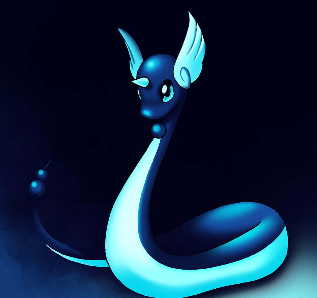 Dragonair In The Dark With Blue Filter Wallpaper