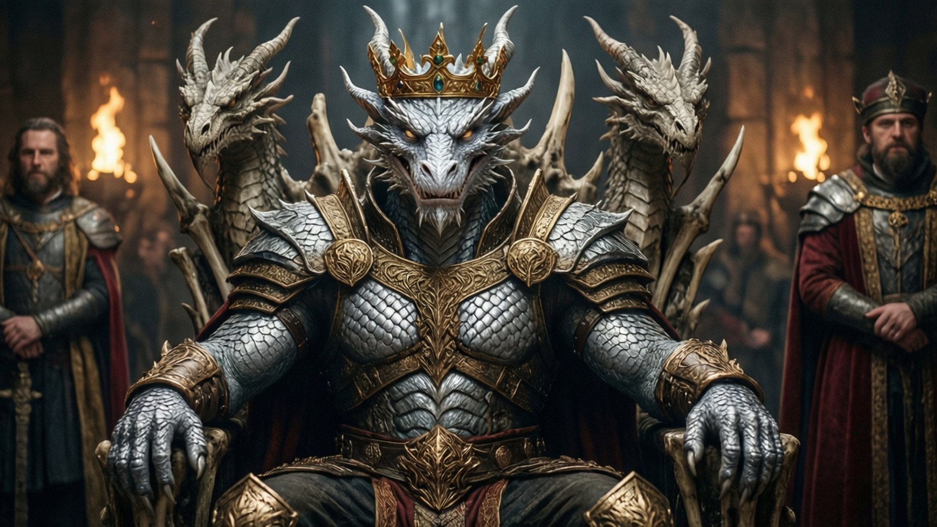 Dragonborn Throne King Fonds d'écran
