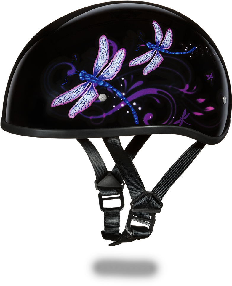 Dragonfly Design Motorcycle Helmet PNG