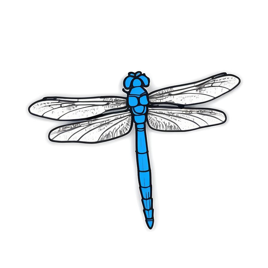 Dragonfly Sketch Png 90 PNG