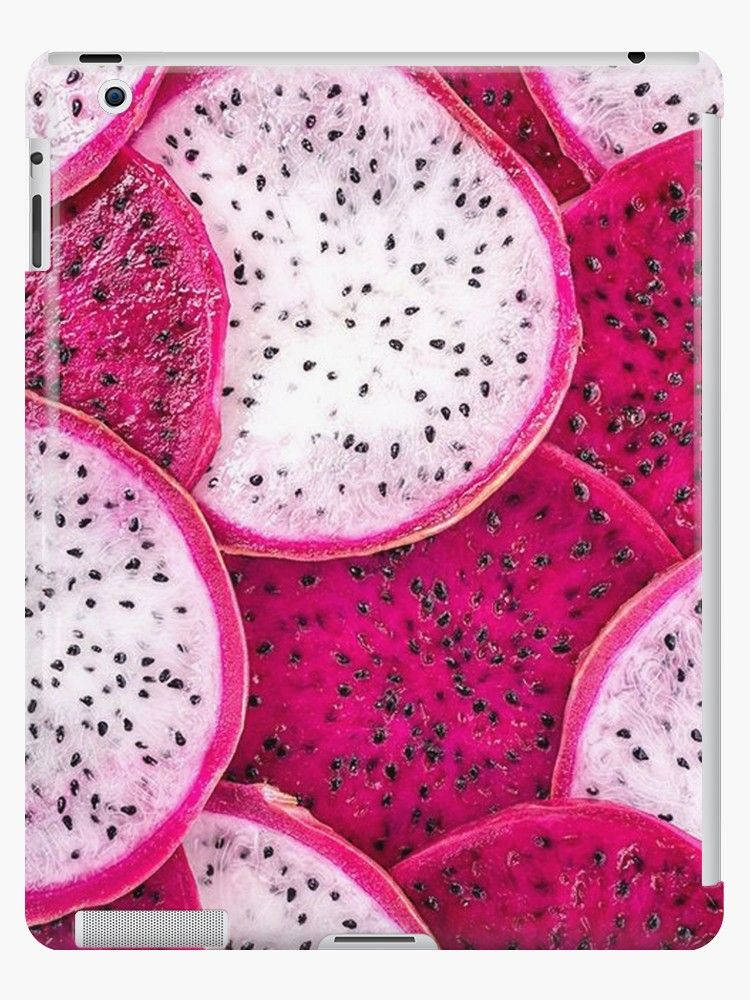 Dragonfruitdünne Scheiben Lebensmittelfotografie Wallpaper