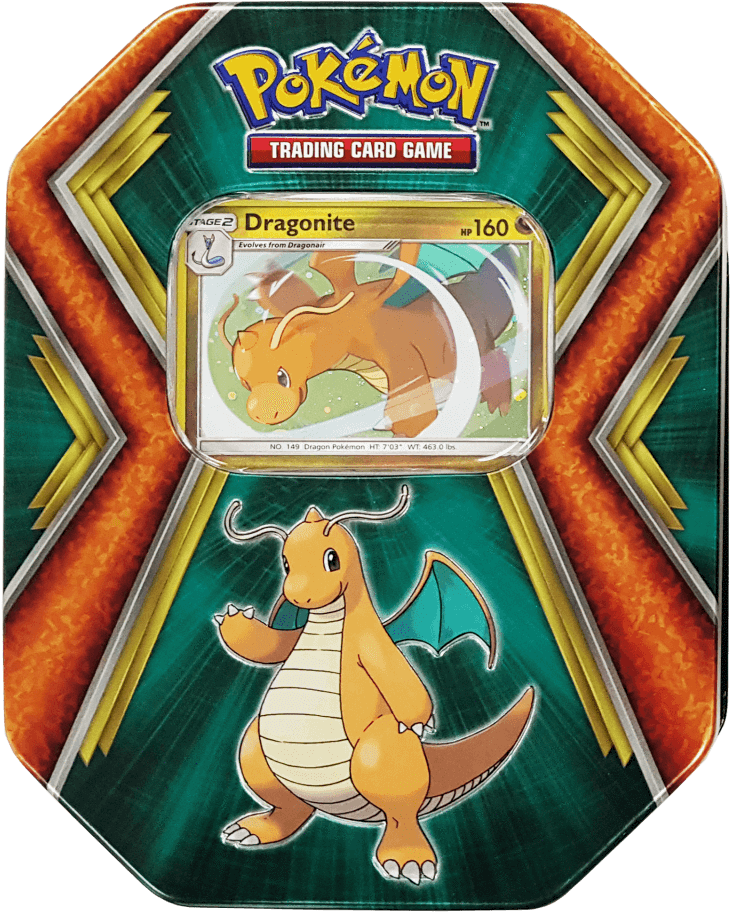 Dragonite Pokemon Card Packaging PNG