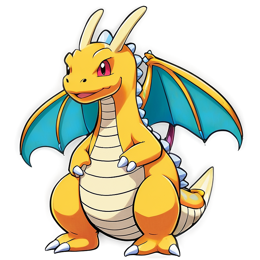 Download Dragonite Pokemon Png Iyg25 | Wallpapers.com