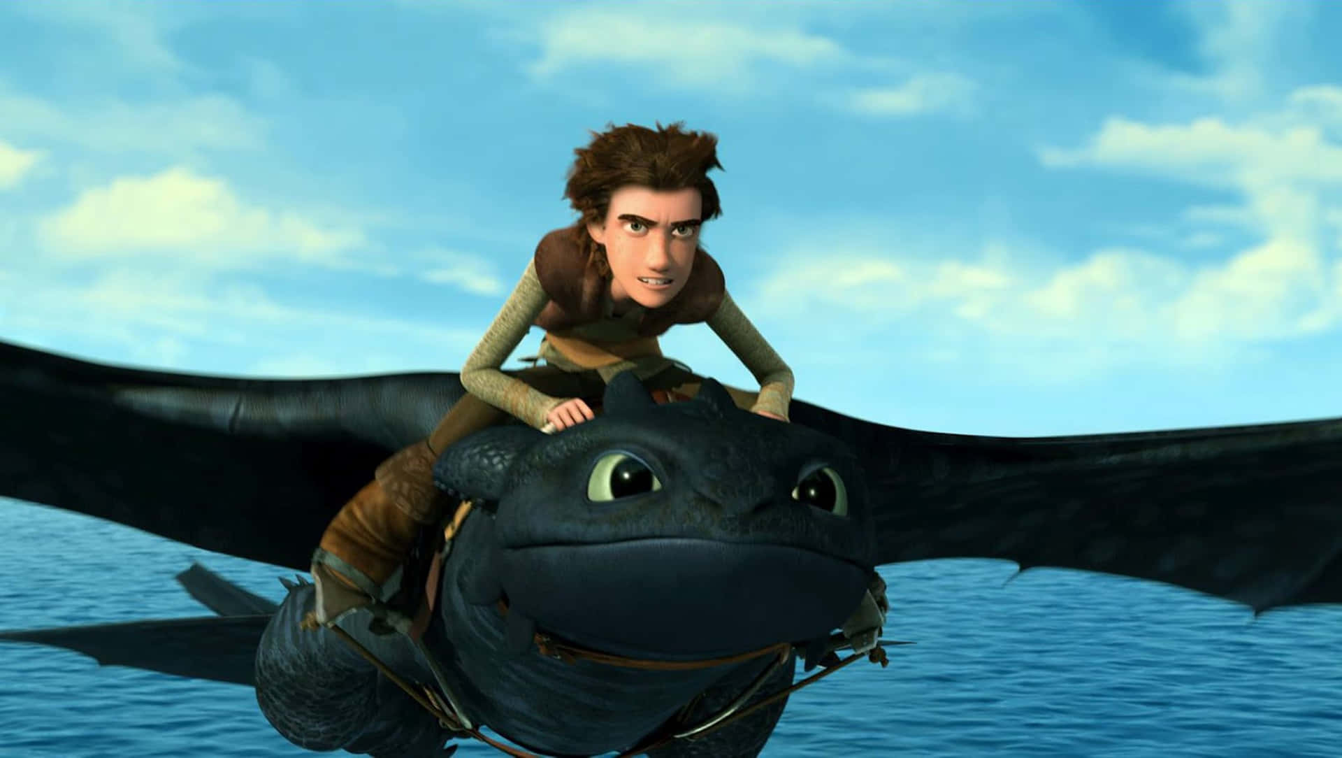 Dragons Riders Of Berk Hiccup With Toothless Wallpaper