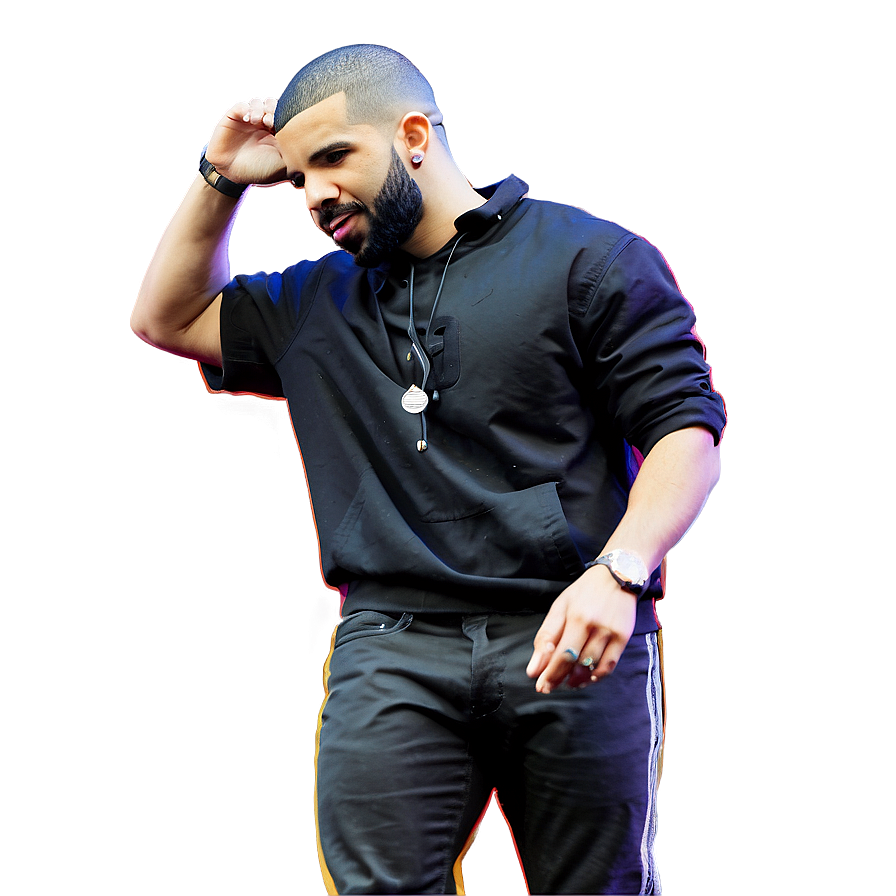 Drake In Concert Png 05212024 PNG