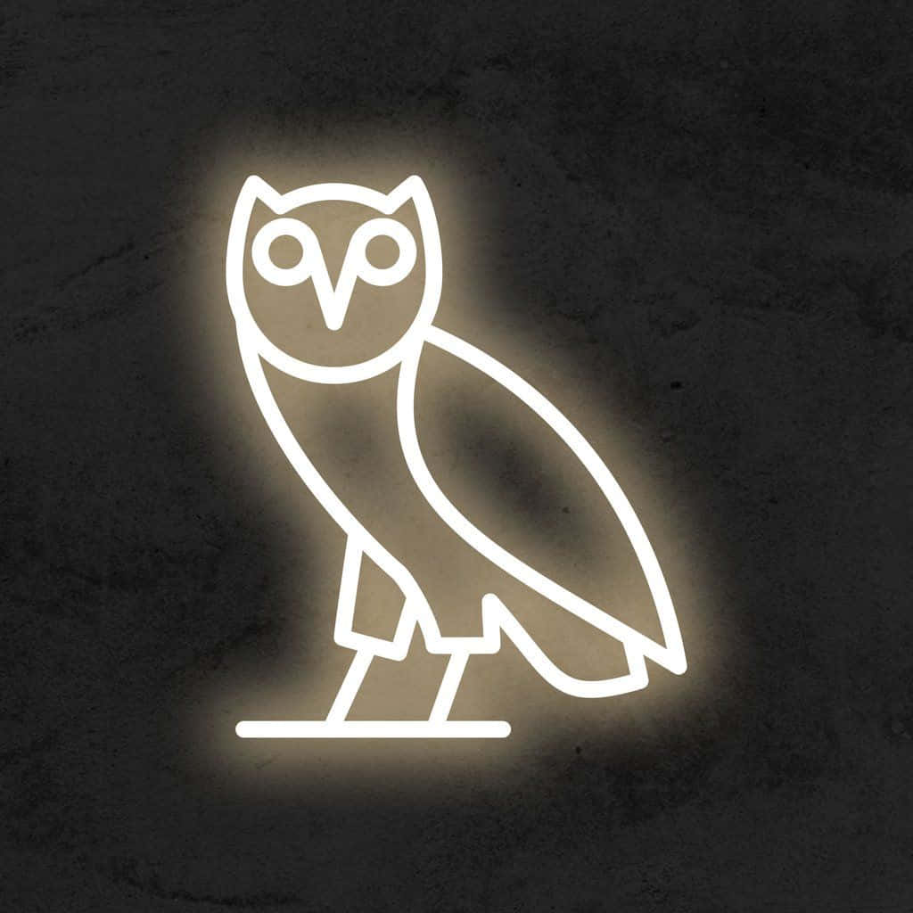 "OWL Iphone wallpaper featuring Drake OVO logo Wallpaper