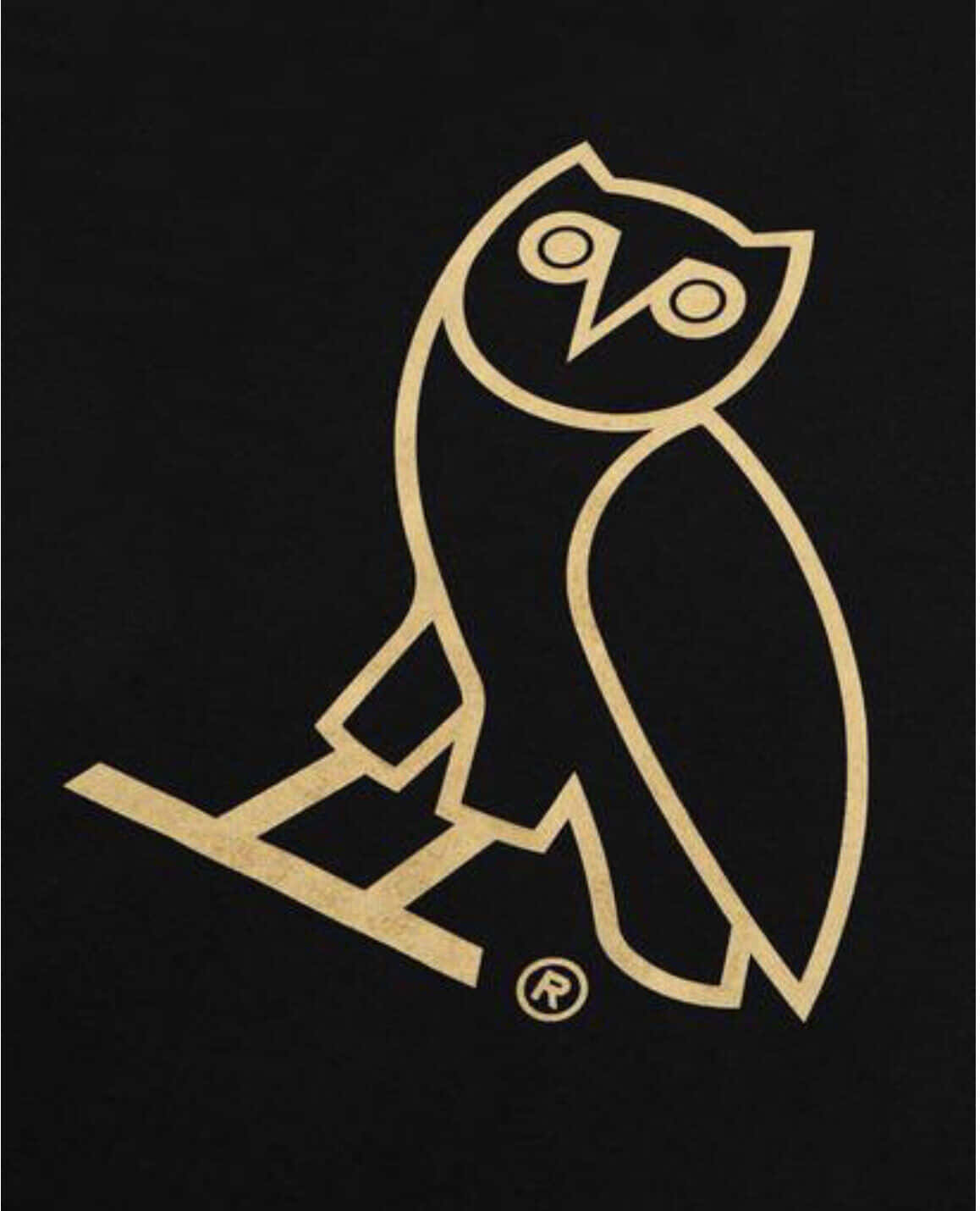 Drake OVO owl eyes glowing in the dark. Wallpaper