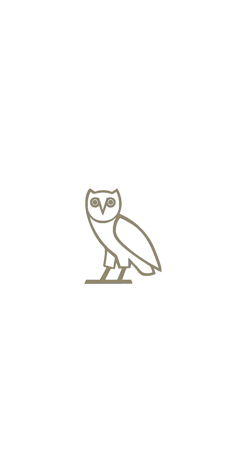 Repræsentere den canadiske kunstner med Drake OVO Owl. Wallpaper