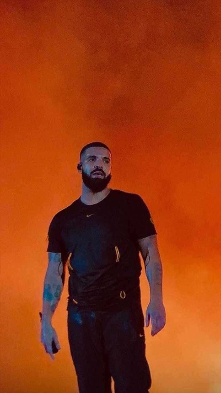 Drake showing off his swagger