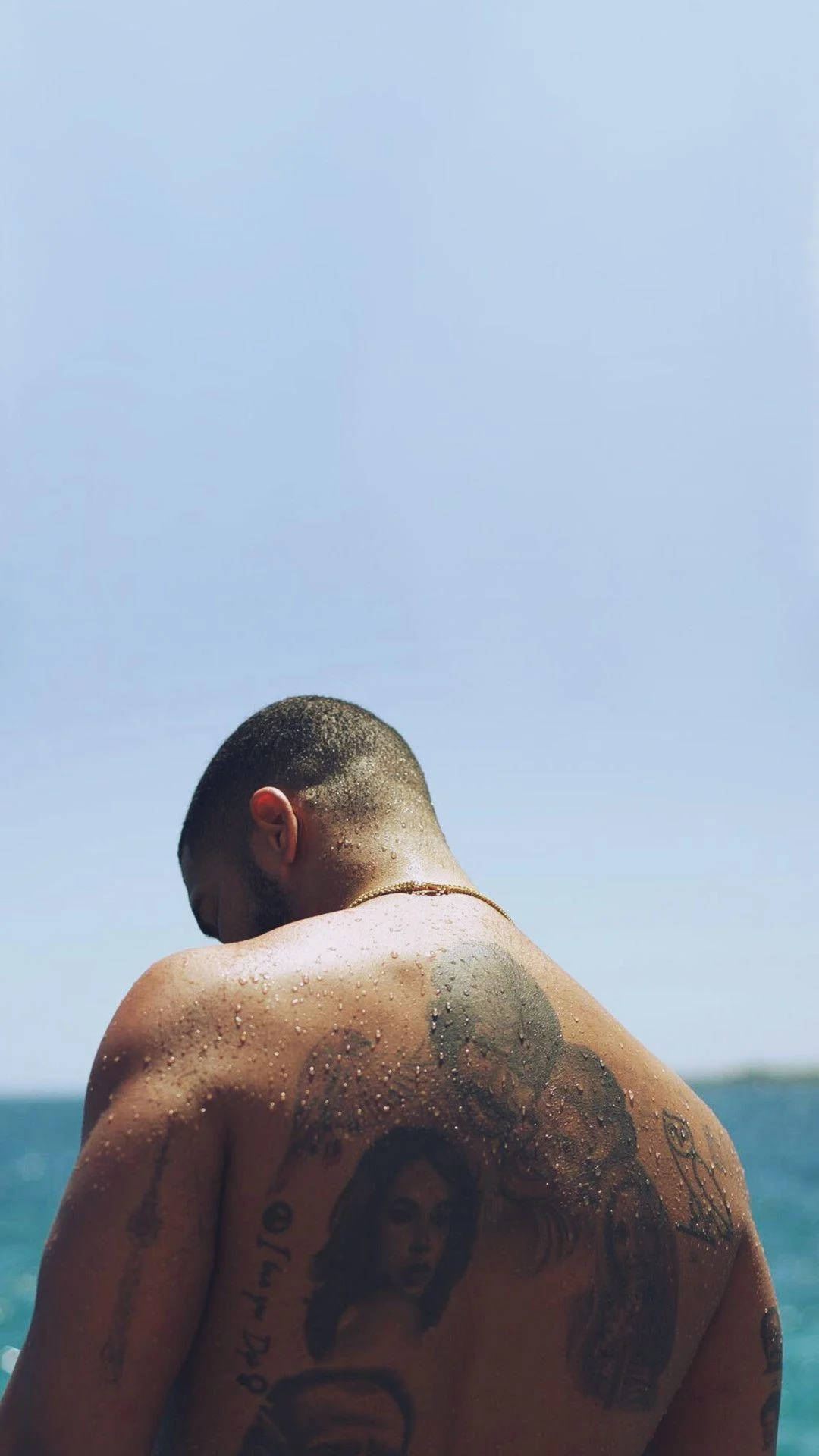 Drake Tattooed Back Wallpaper