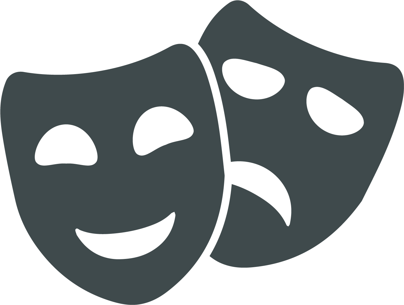 Drama Masks Icon PNG