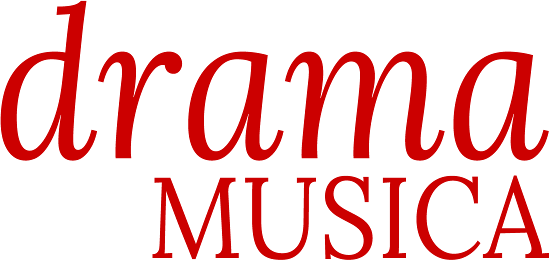Drama Musica Logo Red PNG