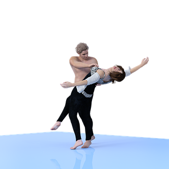 Dramatic Dance Pose Couple PNG