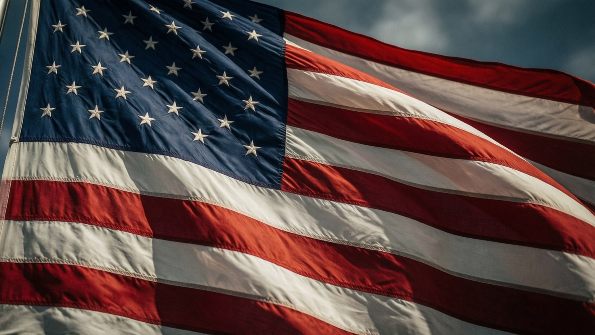 Dramatic Flag Close-Up Wallpaper