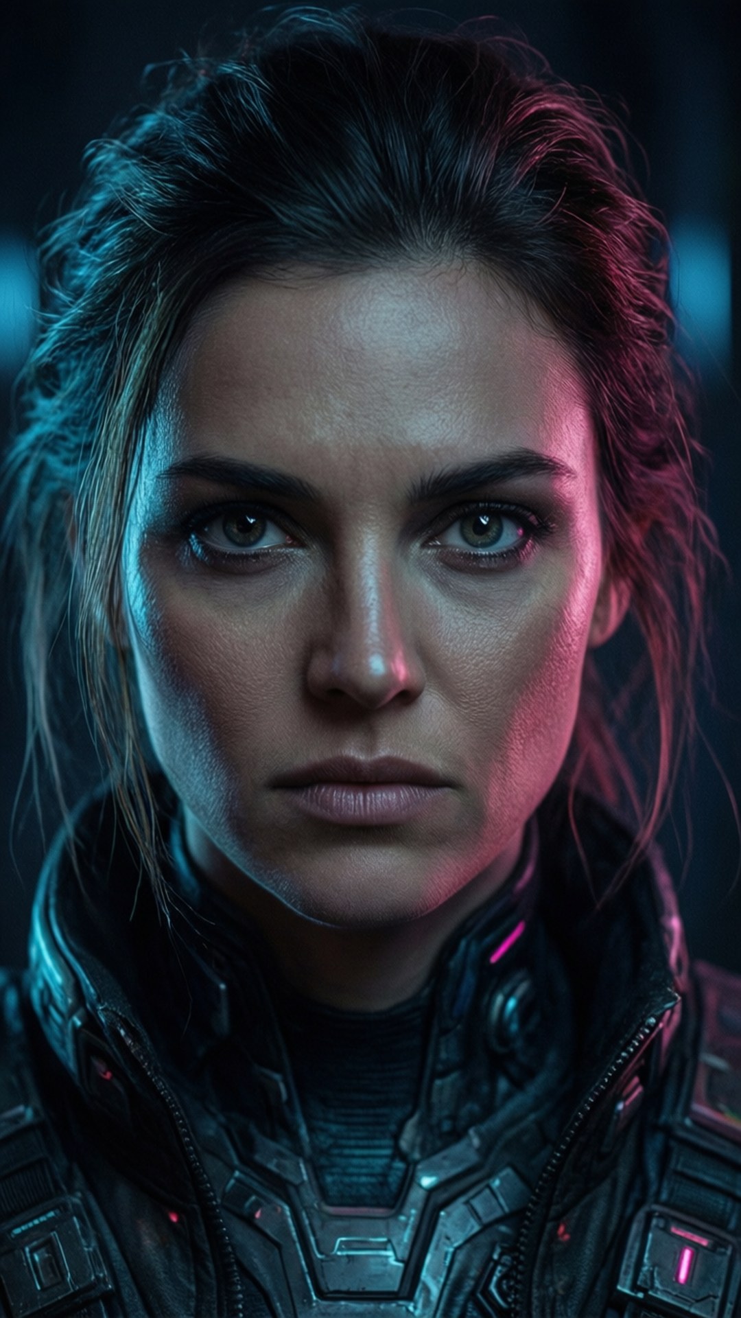 Dramatisch Sci-Fi Portret Achtergronden