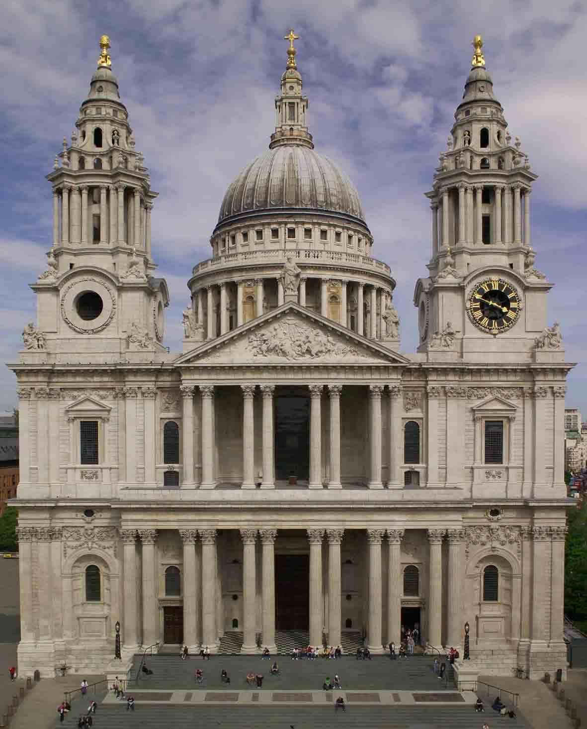 Drammaticacattedrale Di San Paolo A Londra Sfondo