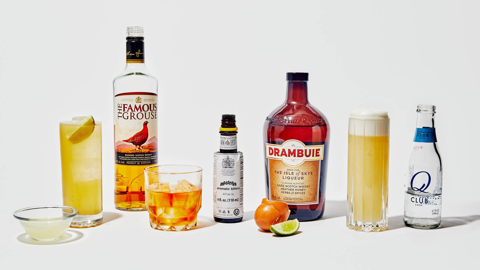 Drambuie And Several Branded Drinks Wallpaper