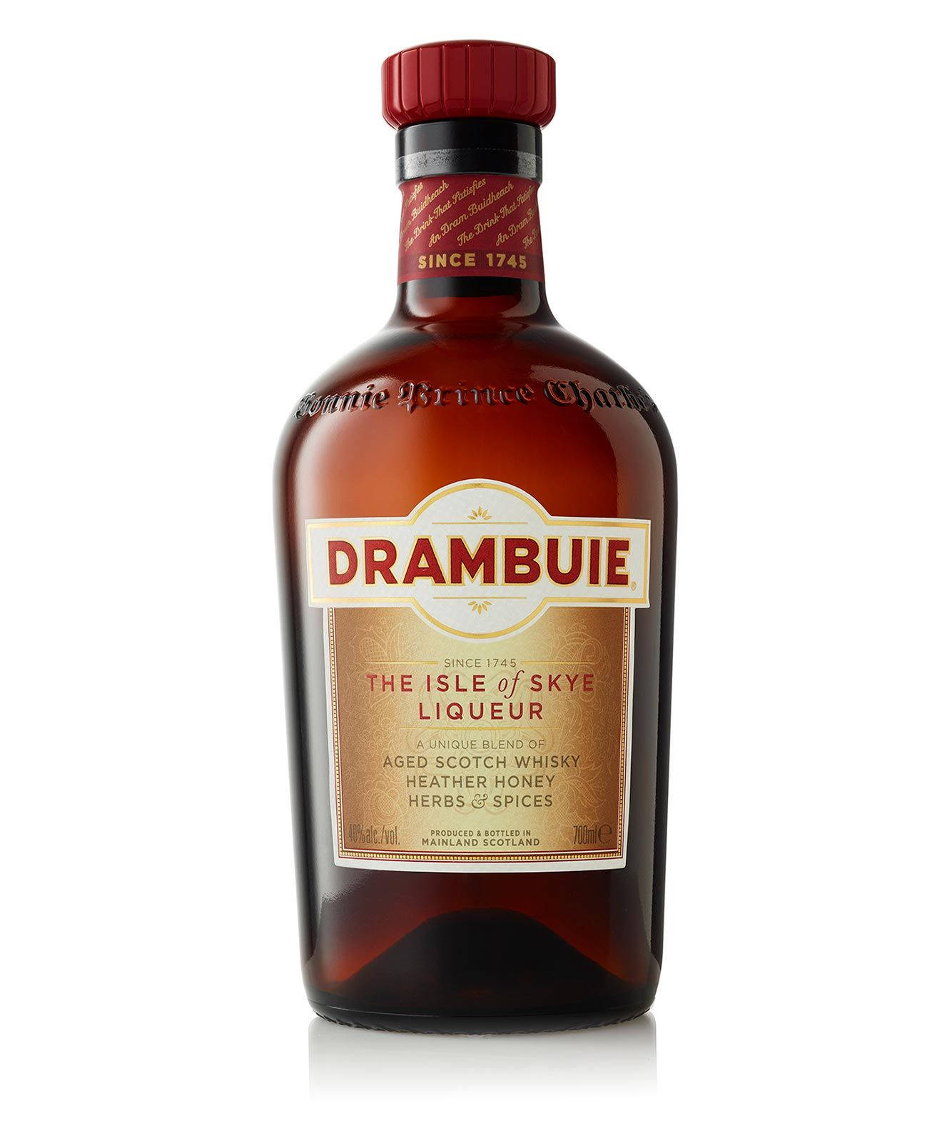 Drambuie Scotch Whisky Minimalistisches Hintergrundbild. Wallpaper