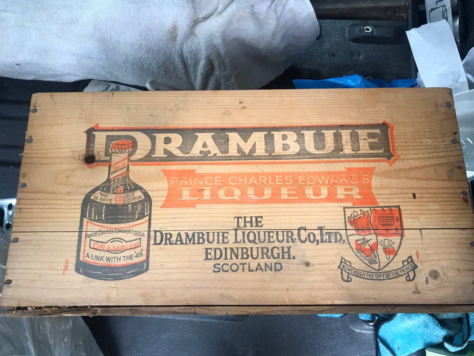 Drambuielicor Escocés Vintage Caja Fondo de pantalla