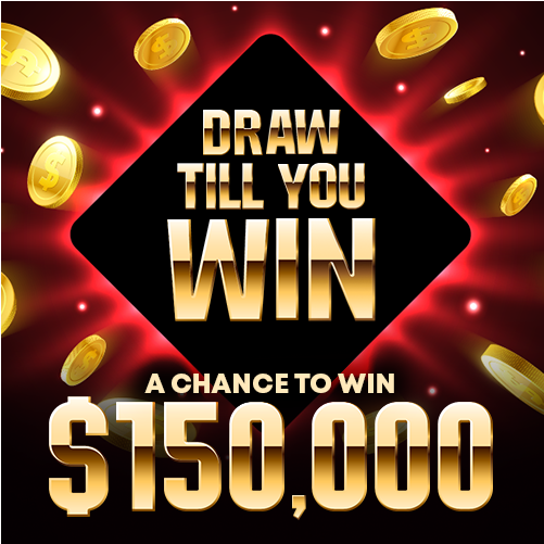 Draw Till You Win Promotion Graphic PNG