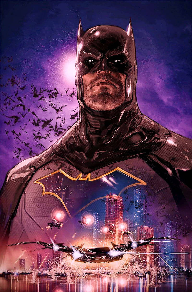 Drawing Of Batman Arkham Knight Iphone Wallpaper