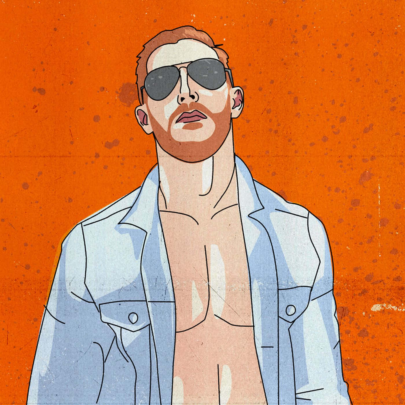 Drawn Orange Cassidy Background