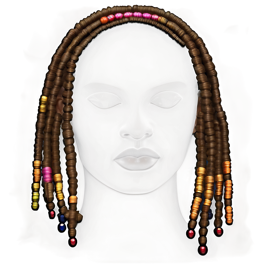 Dreadlocks And Beads Styling Png 48 PNG