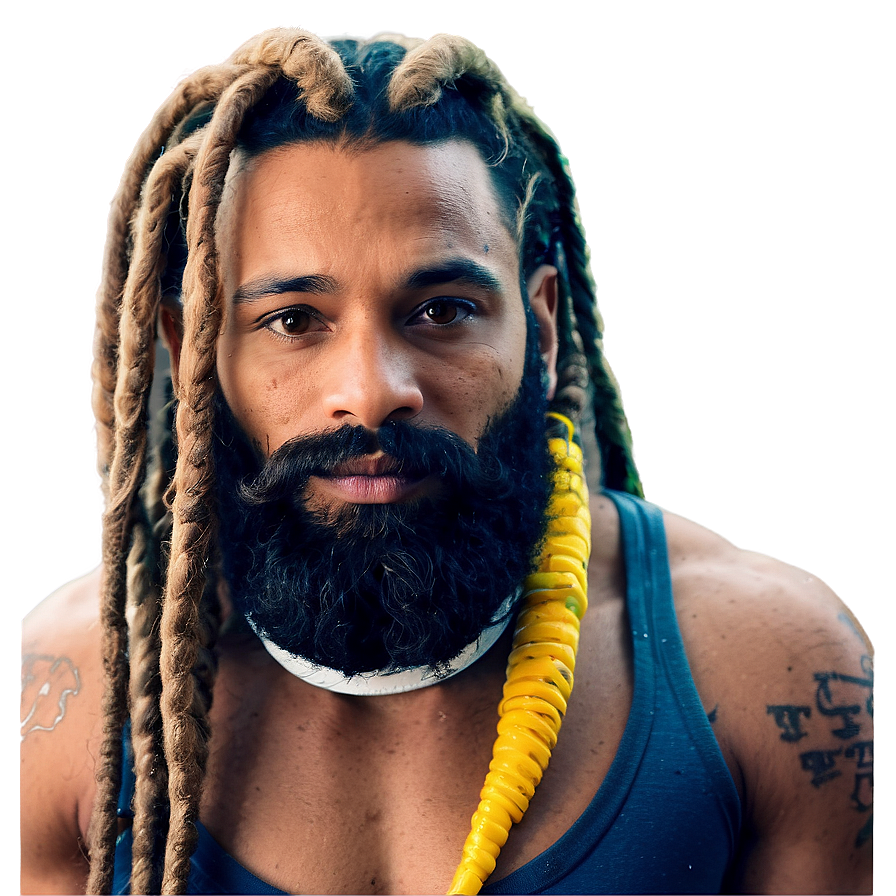 Dreads And Beard Combo Png Vws50 PNG