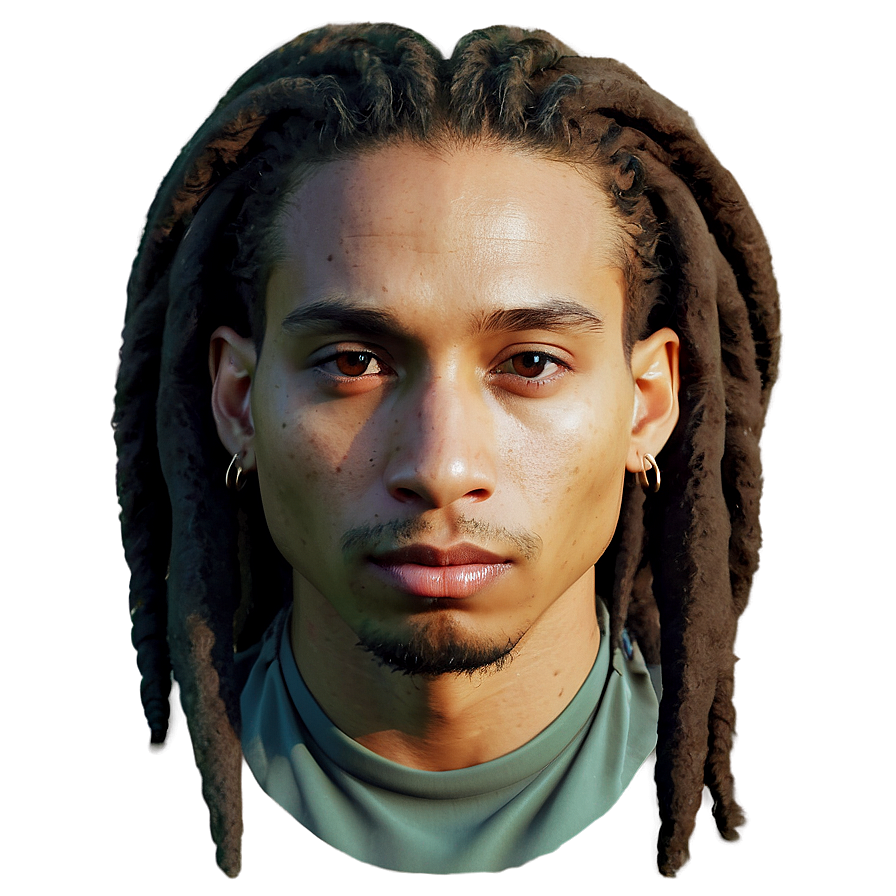 Dreads Hairstyle Evolution Png 05242024 PNG