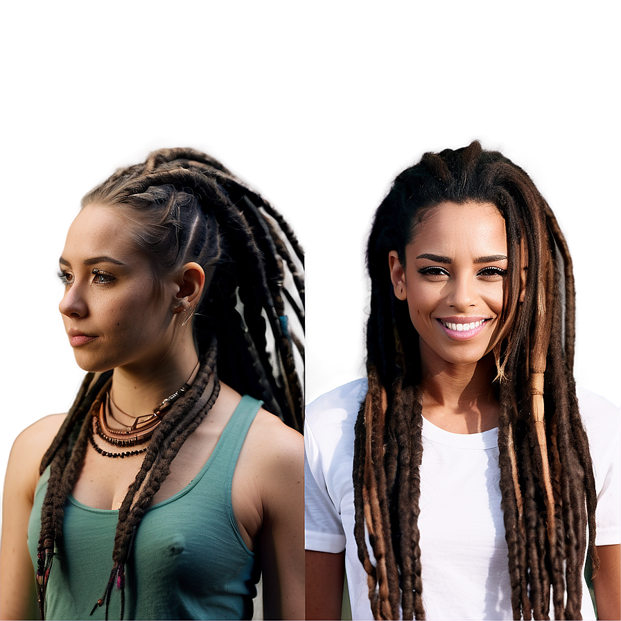 Dreads Hairstyle Evolution Png 9 PNG