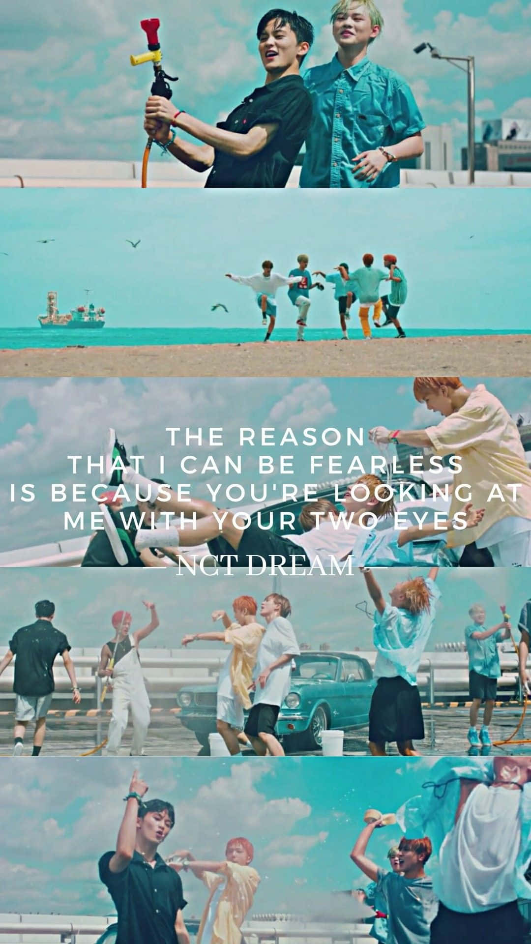 Bts Dream Aesthetic With Quote Wallpaper