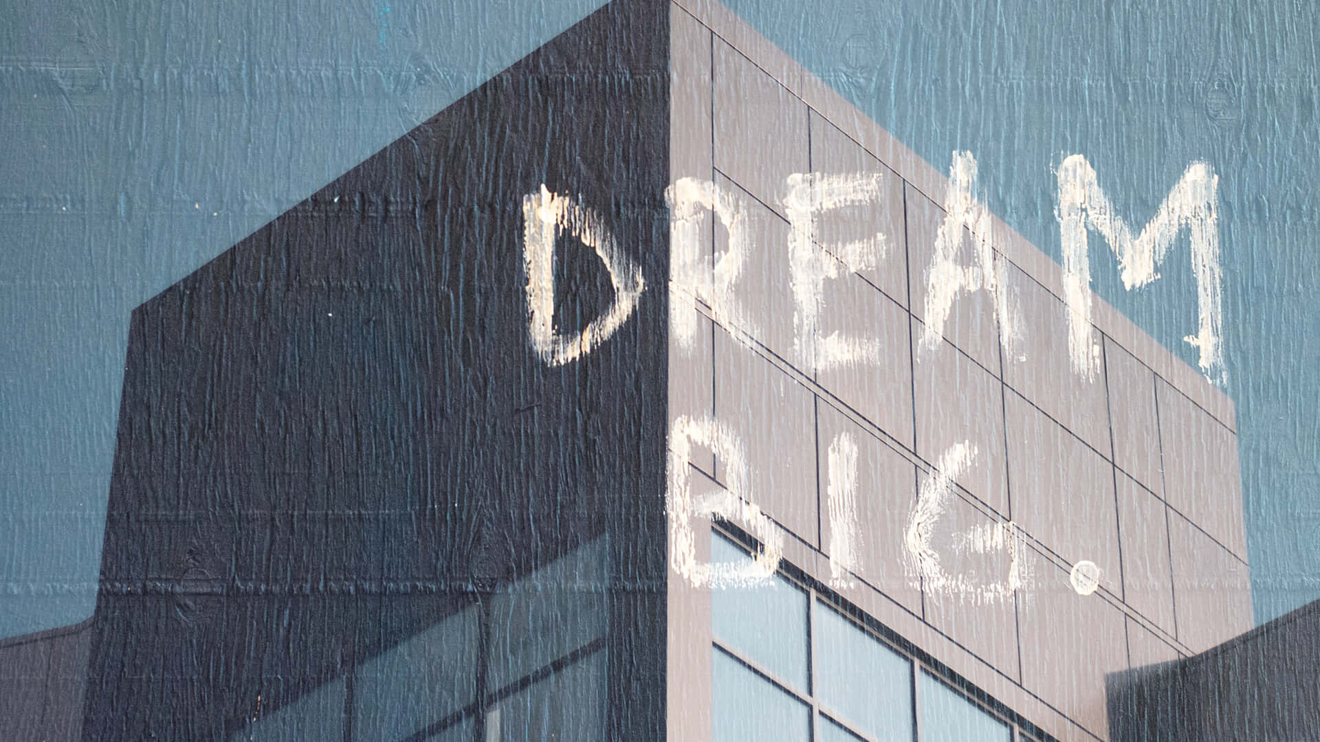 Dream Big Modern Building Facade Wallpaper