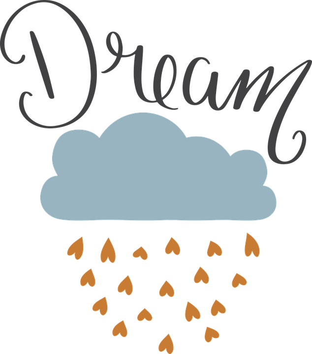 Dream Cloud Rainof Hearts PNG