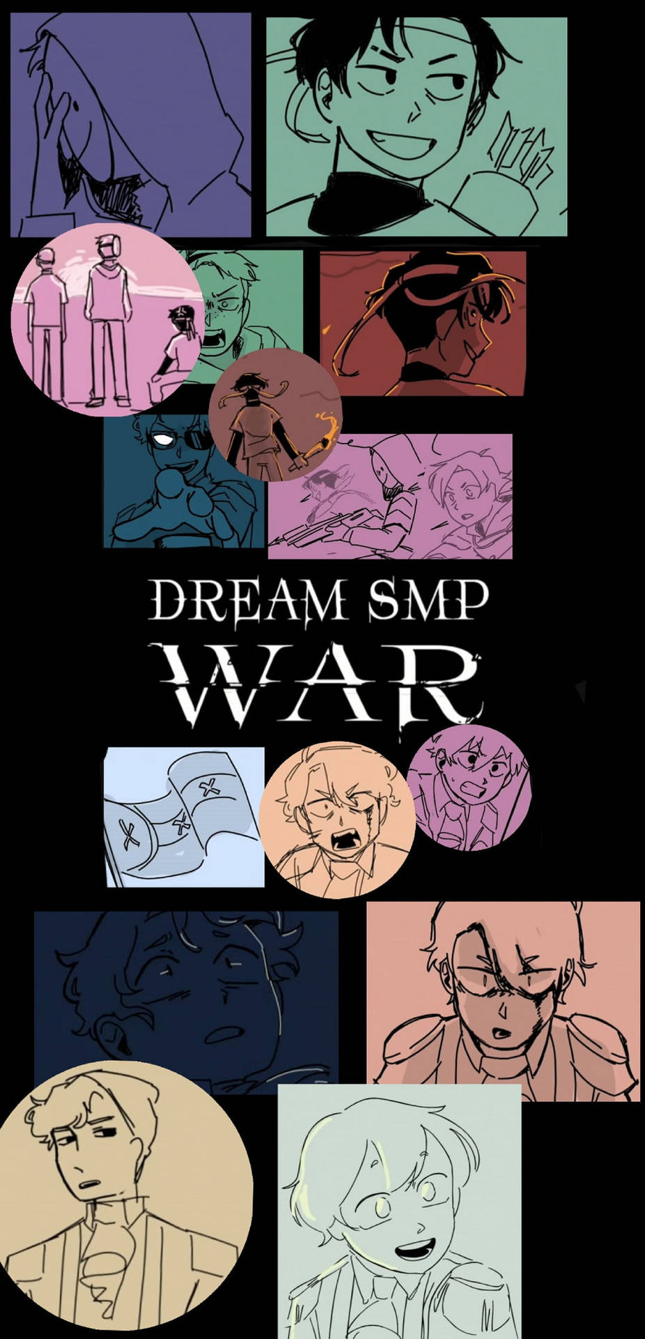 Dream Smp War Animatic Art Wallpaper
