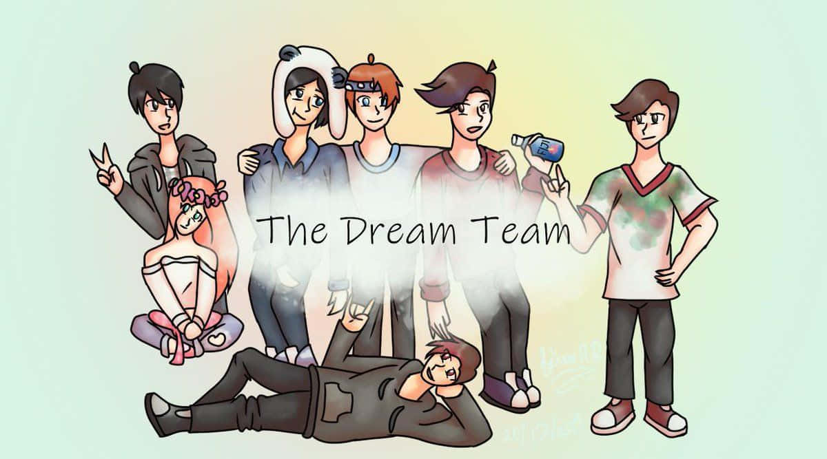 Dream Team Animated Illustration Wallpaper