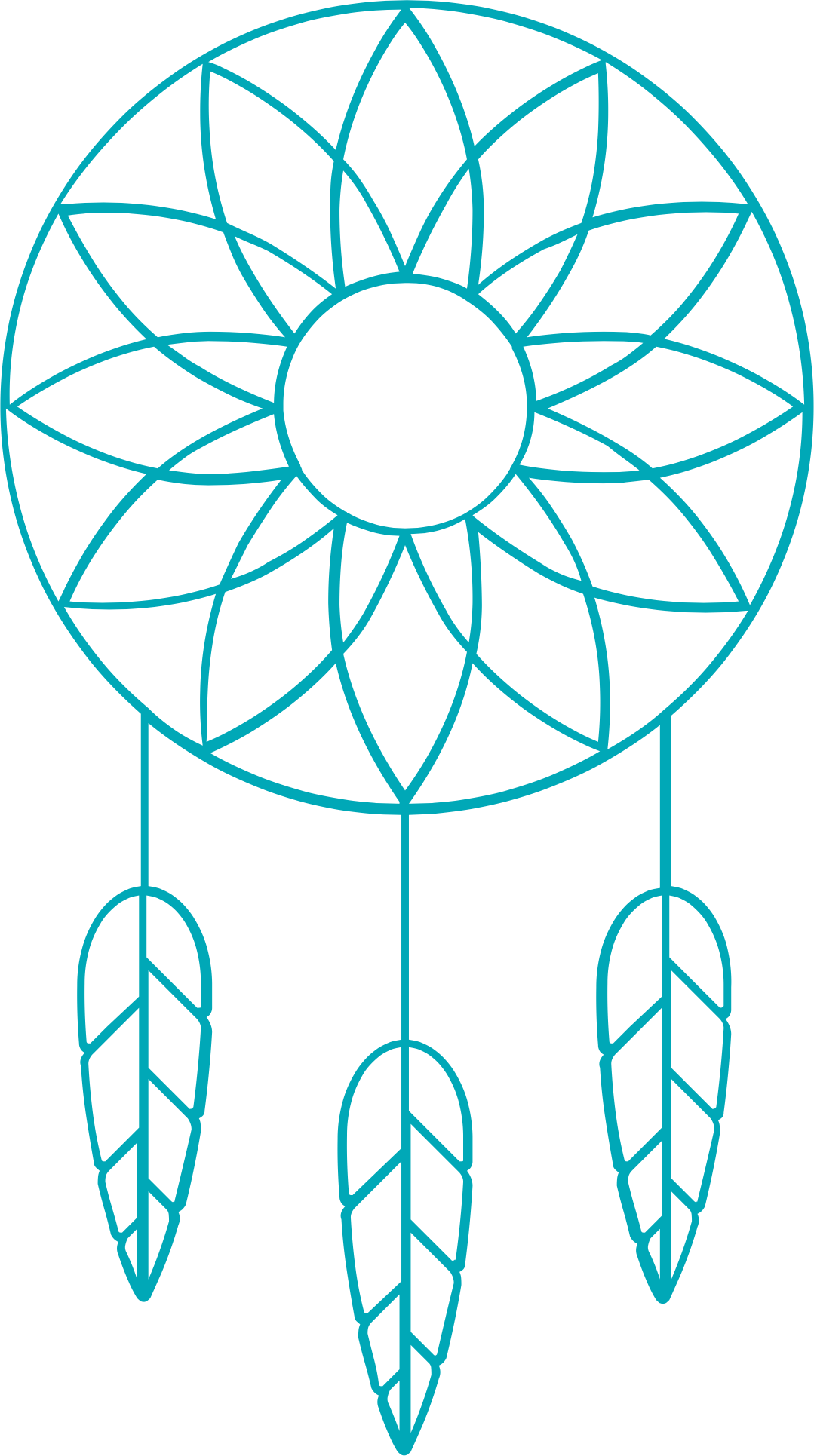 Dreamcatcher Icon Outline PNG