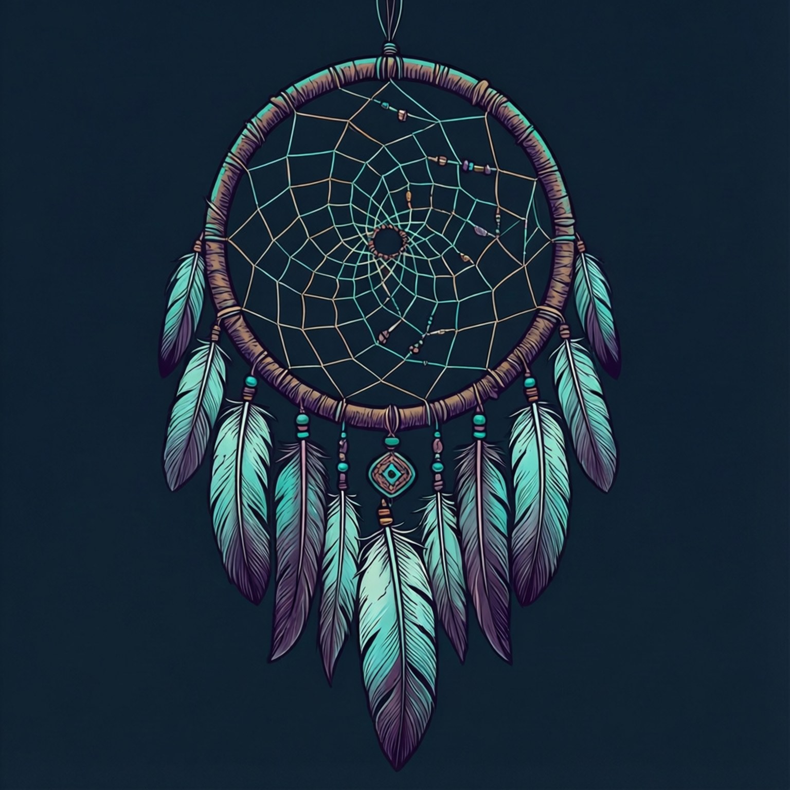 Dreamcatcher Vector Boho Bakgrundsbilder