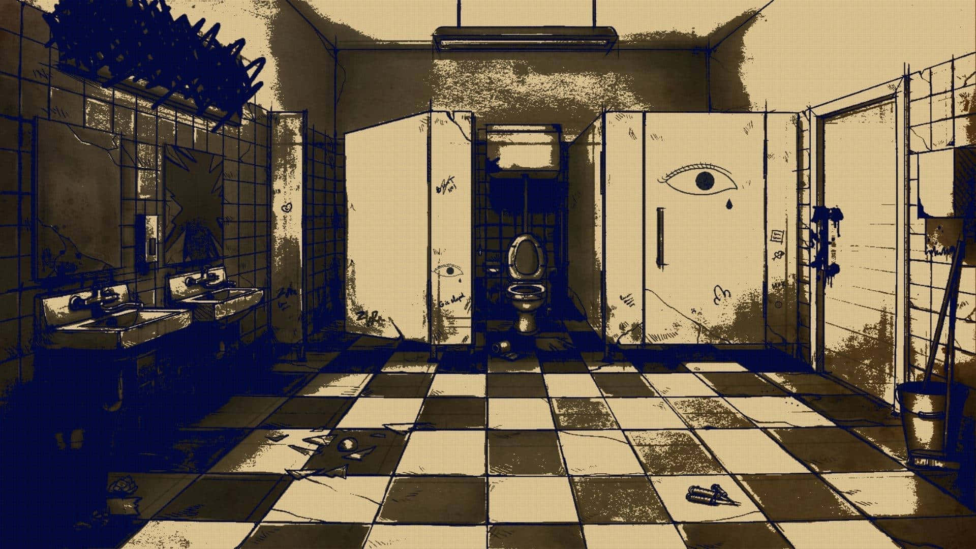 Dreamcore Surreal Bathroom Aesthetic.jpg Wallpaper