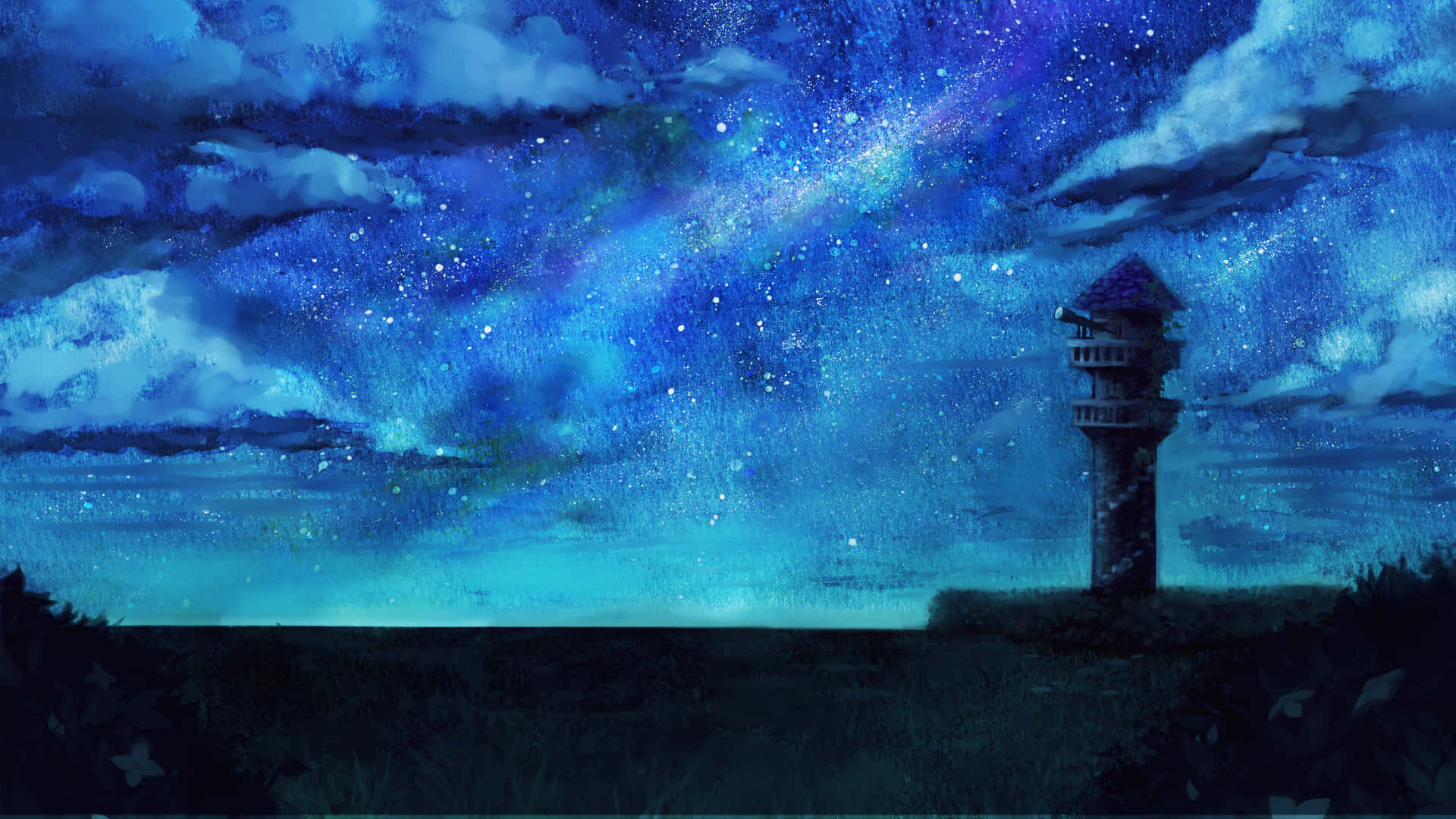 Dreamy, Starry Night Sky Wallpaper