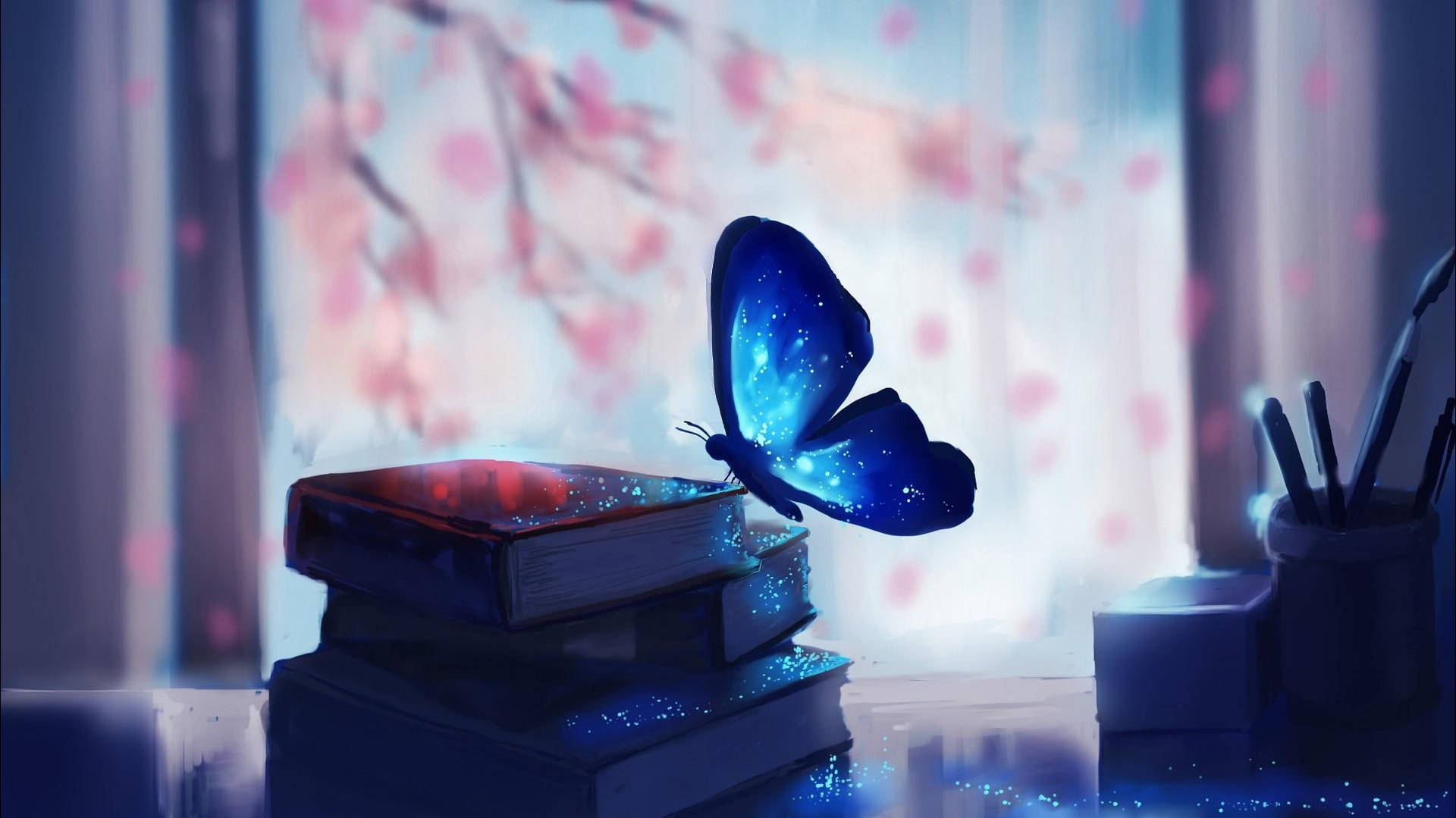 Dreamy Books And Butterfly