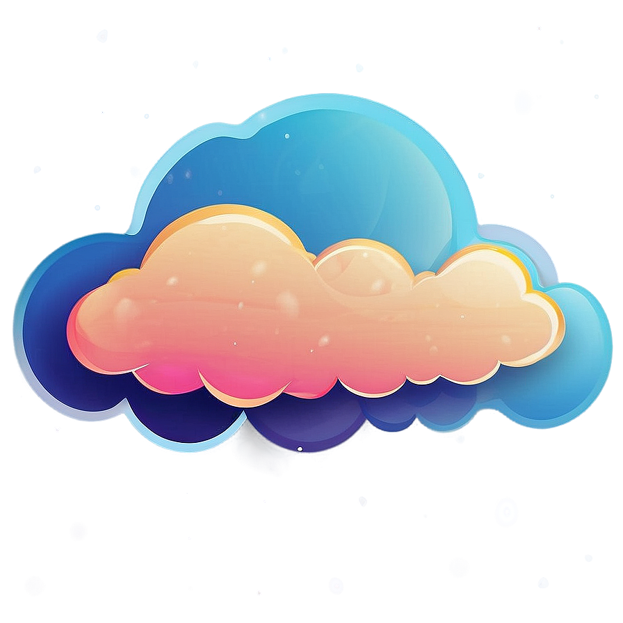 Dreamy Cloud Vector Scene Png Soa11 PNG