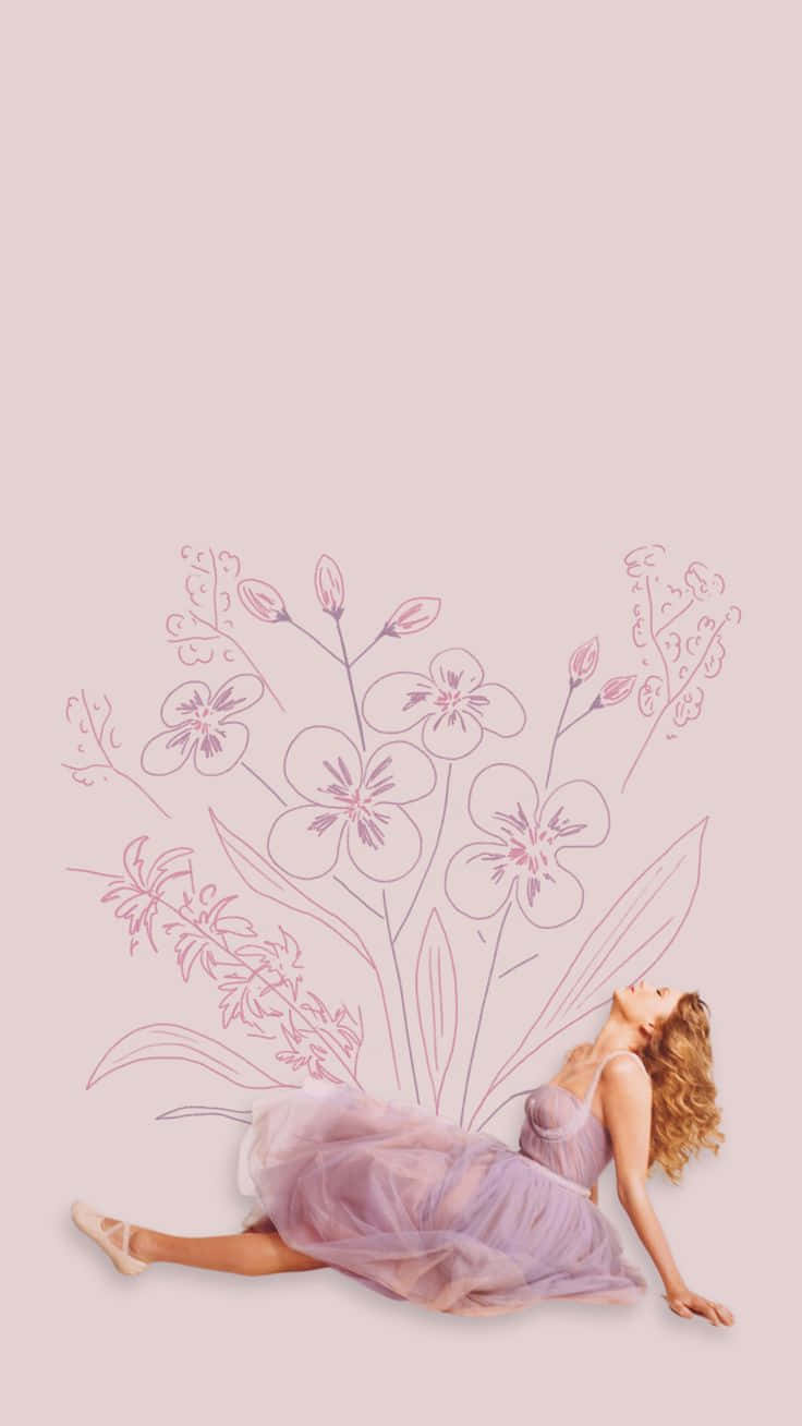Dreamy Floral Fantasy Taylor Swift Wallpaper