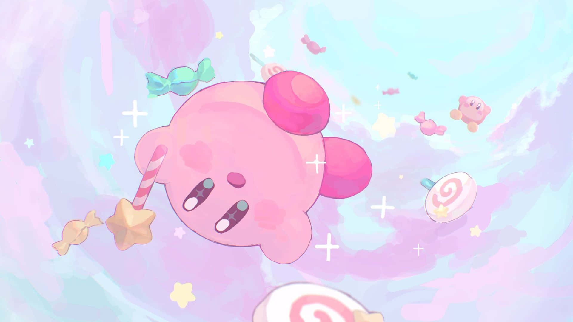 Dreamy Kirby Sky Adventure Wallpaper