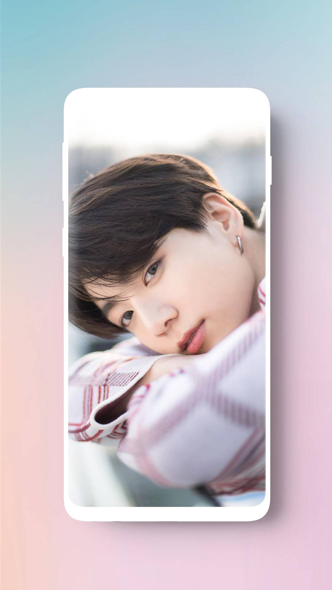 Dreamy Pastel Blue And Pink BTS JK Wallpaper